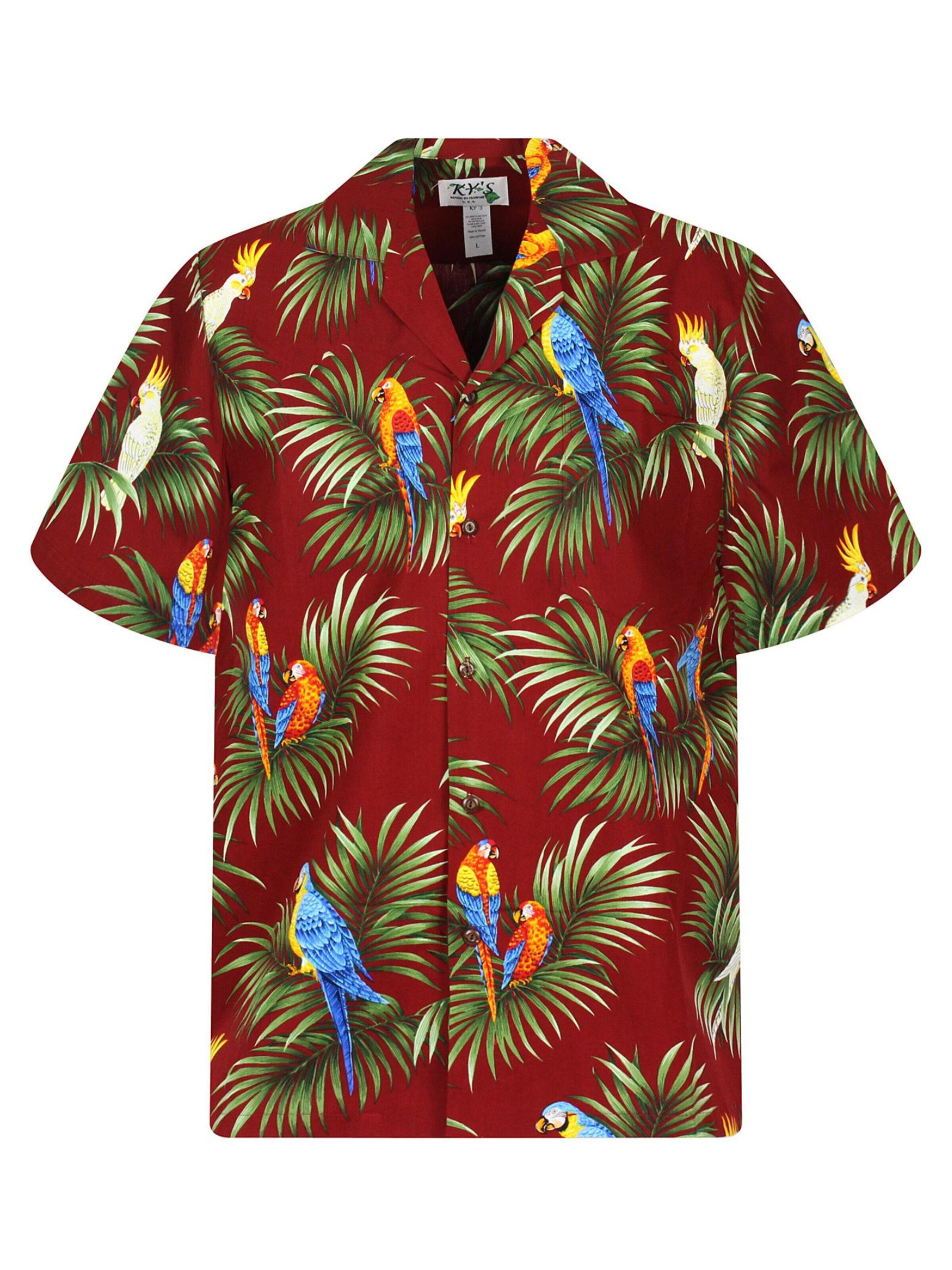 KY's - Camisa 'Kakadu Allover' en rojo: frente