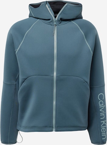 Calvin Klein Sport Sportsweatjacke in Blau: predná strana