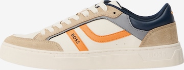 BOSS Trampki niskie 'Rhys_Tenn' w kolorze beżowy: przód