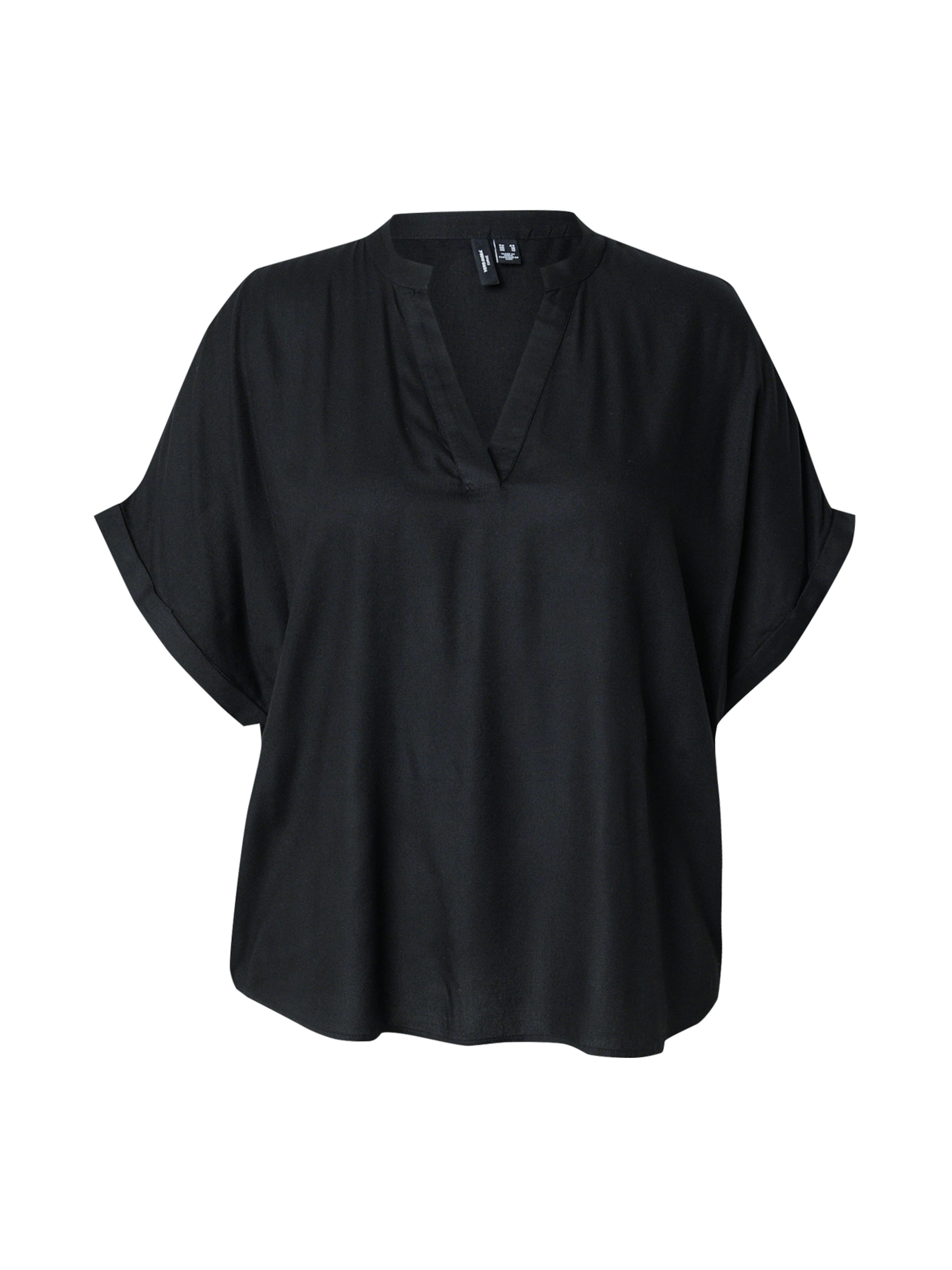 Chemisier 'VMCBeauty' Vero Moda Curve en noir : devant