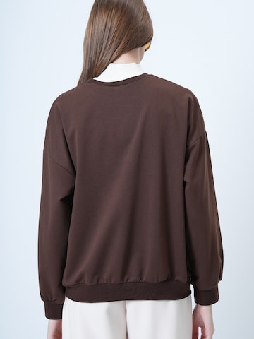 Trend Alaçatı Stili Свитшот в Коричневый