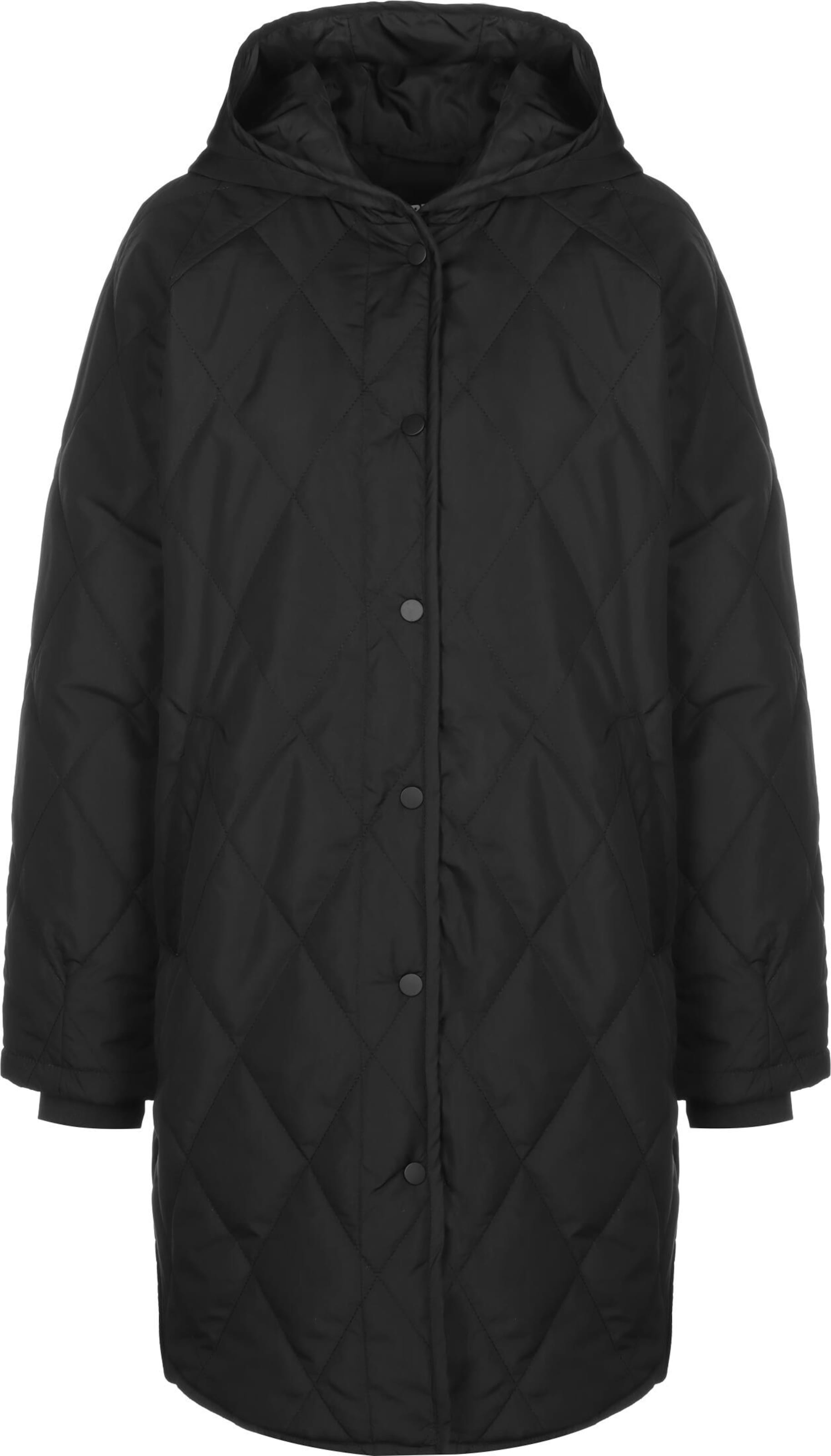 Manteau mi-saison Urban Classics en noir : devant