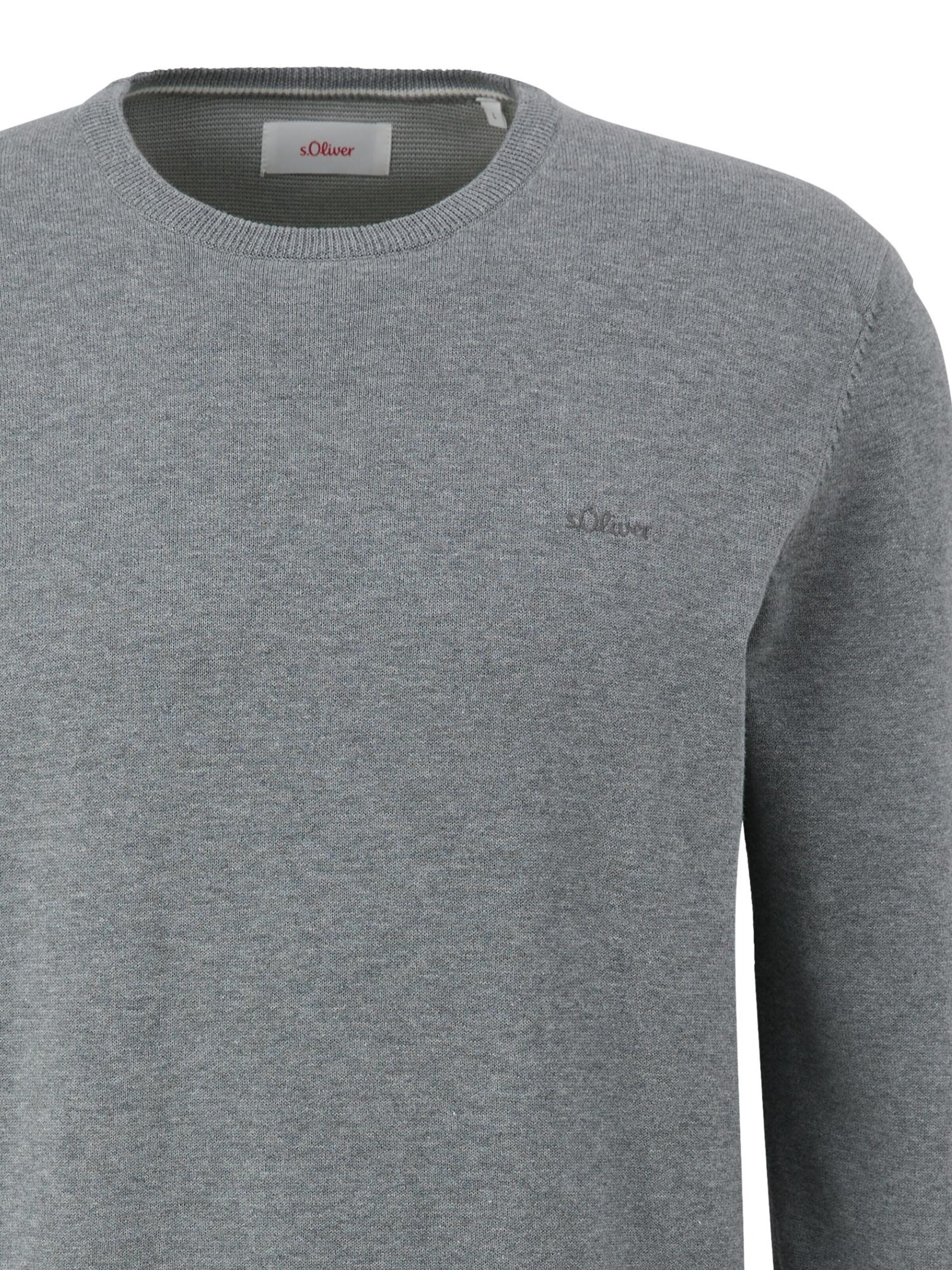 s.Oliver Pullover 'Basic'‌‌‌‌‌‌‌‌ in Grau