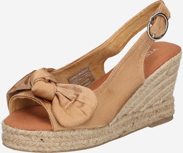 VERO MODA Sandals 'Felia' in Brown: front