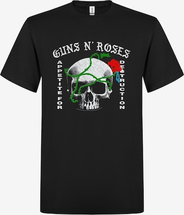 T-Shirt 'Skull Revision' GUNS N' ROSES en noir : devant