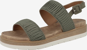 s.Oliver Sandals in Green: front