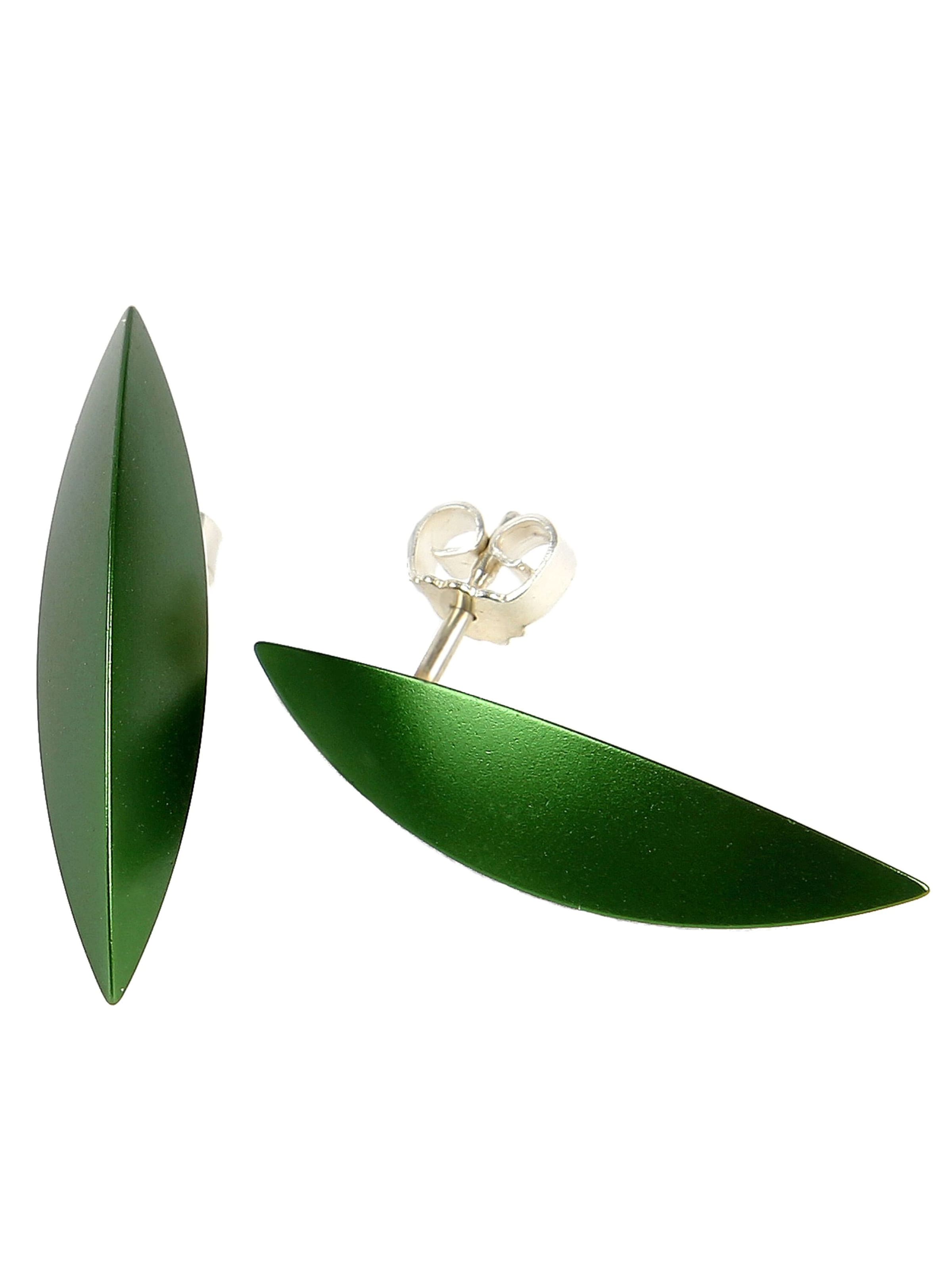 DeMarie Earrings in Green: front