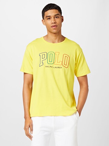 Tricou de la Polo Ralph Lauren pe galben: față