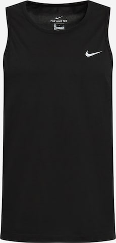 NIKE - Camiseta funcional en negro: frente