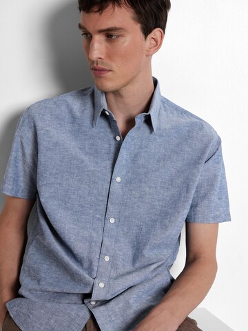 SELECTED HOMME Regular fit Button Up Shirt in Blue