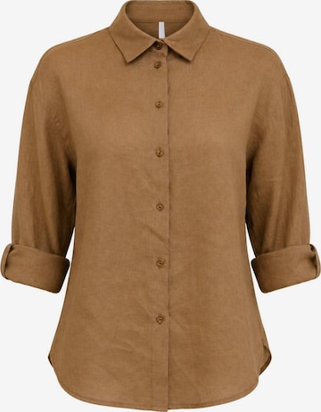 T-shirt 'IMPERIAL CAMICIA CAMICIA' IMPERIAL en marron : devant