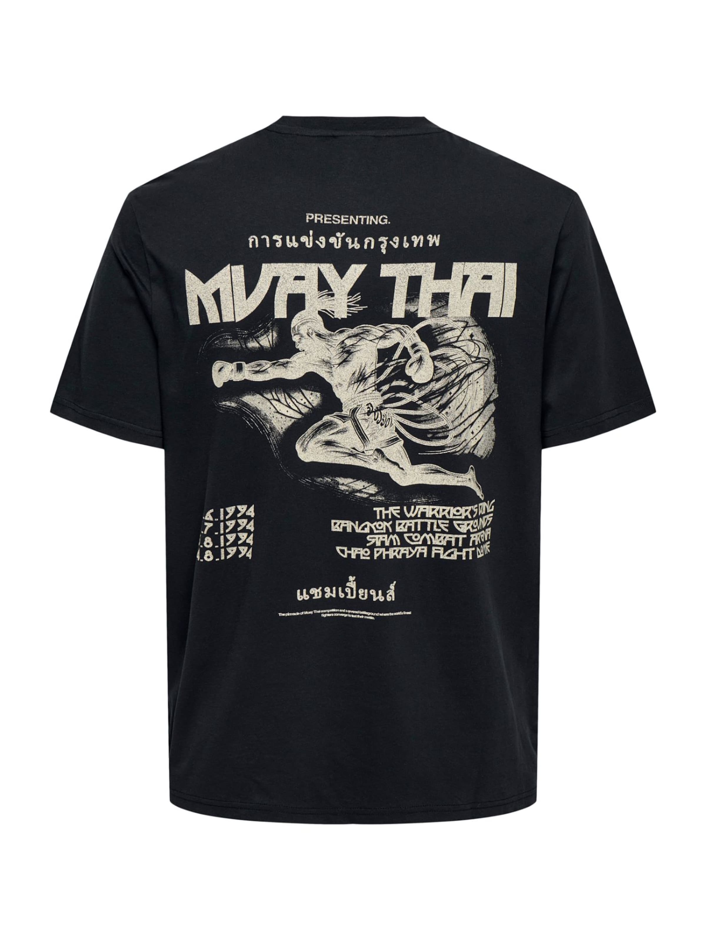 Only & Sons Shirt 'ONSFLOYD' in Black