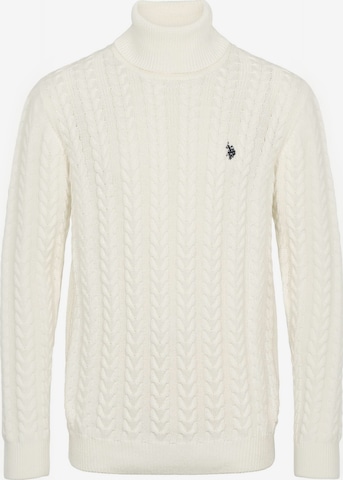 U.S. POLO ASSN. Pullover ' UMDashe ' i hvid: forside