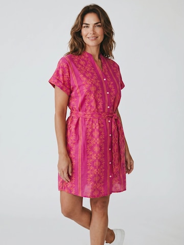 Pink LabelLjetna haljina 'BEACHWEAR EMBROIDERY ORANGE' - crvena boja