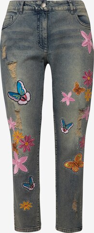 Angel of Style Slimfit Jeans in Blauw: voorkant