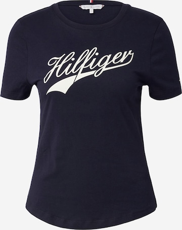 T-shirt TOMMY HILFIGER en bleu : devant