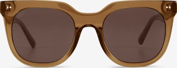 Kapten & Son Sunglasses 'Florence Transparent Caramel Brown' in Brown