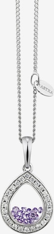 Astra Necklace in Silver: front