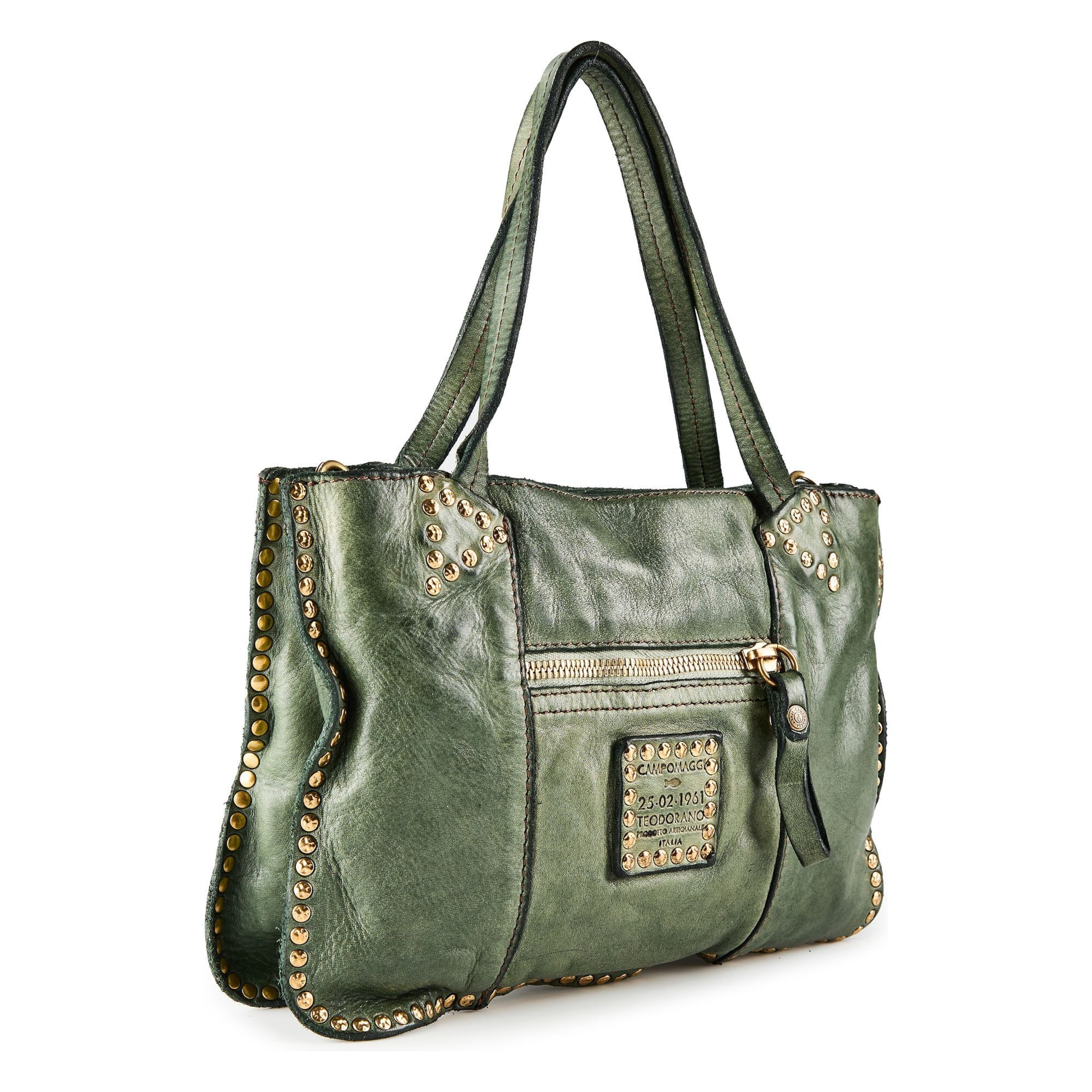 Sac bandoulière 'Cora' Campomaggi en vert