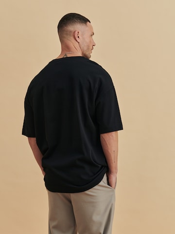 DAN FOX APPAREL Shirt 'Erik' in Zwart