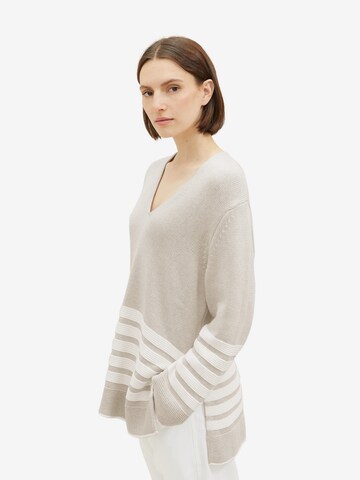 TOM TAILOR Sweater in Beige