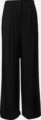 juoda mazine Plačios klešnės Klostuotos kelnės: priekis