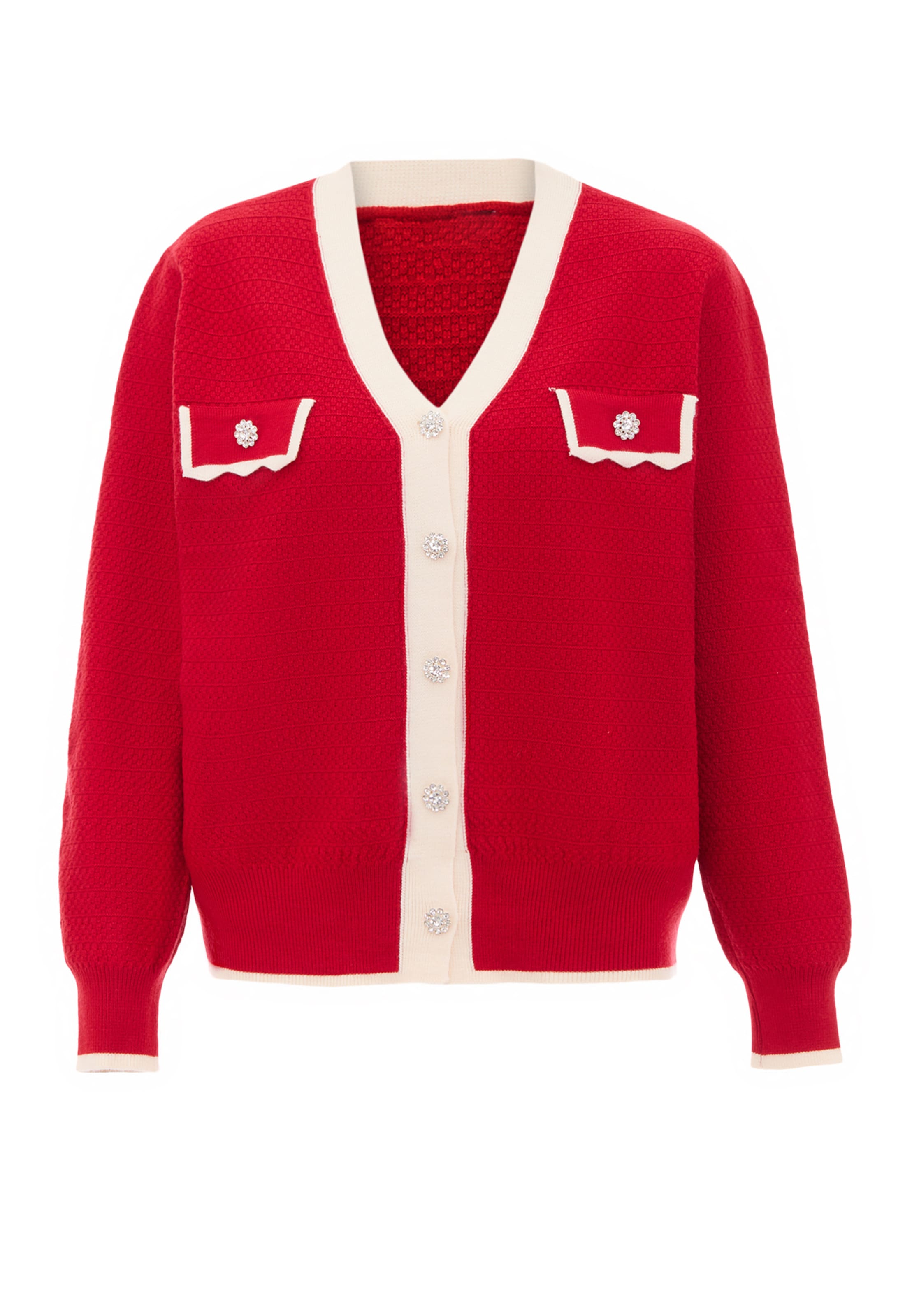 carato Knit cardigan in Red: front