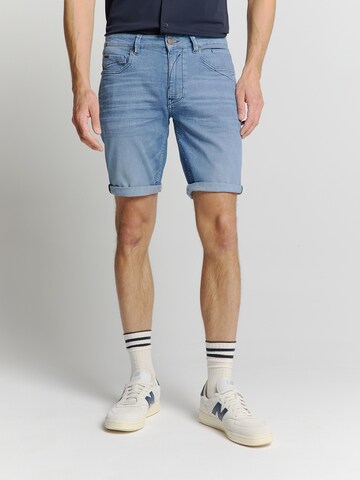 No Excess Regular Trousers in Blue: front