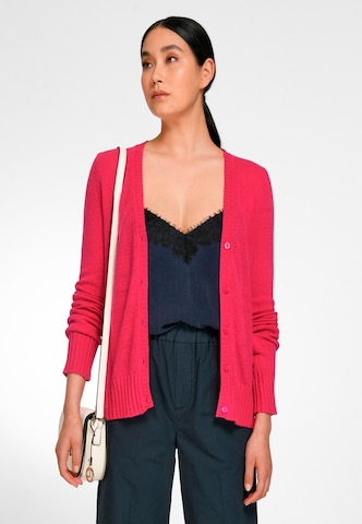 Peter Hahn Knit Cardigan in Pink: front