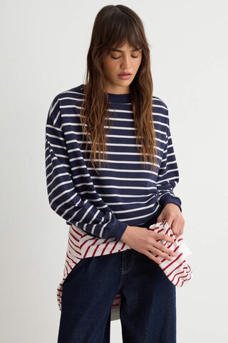 Sweat-shirt Trendyol en bleu : devant