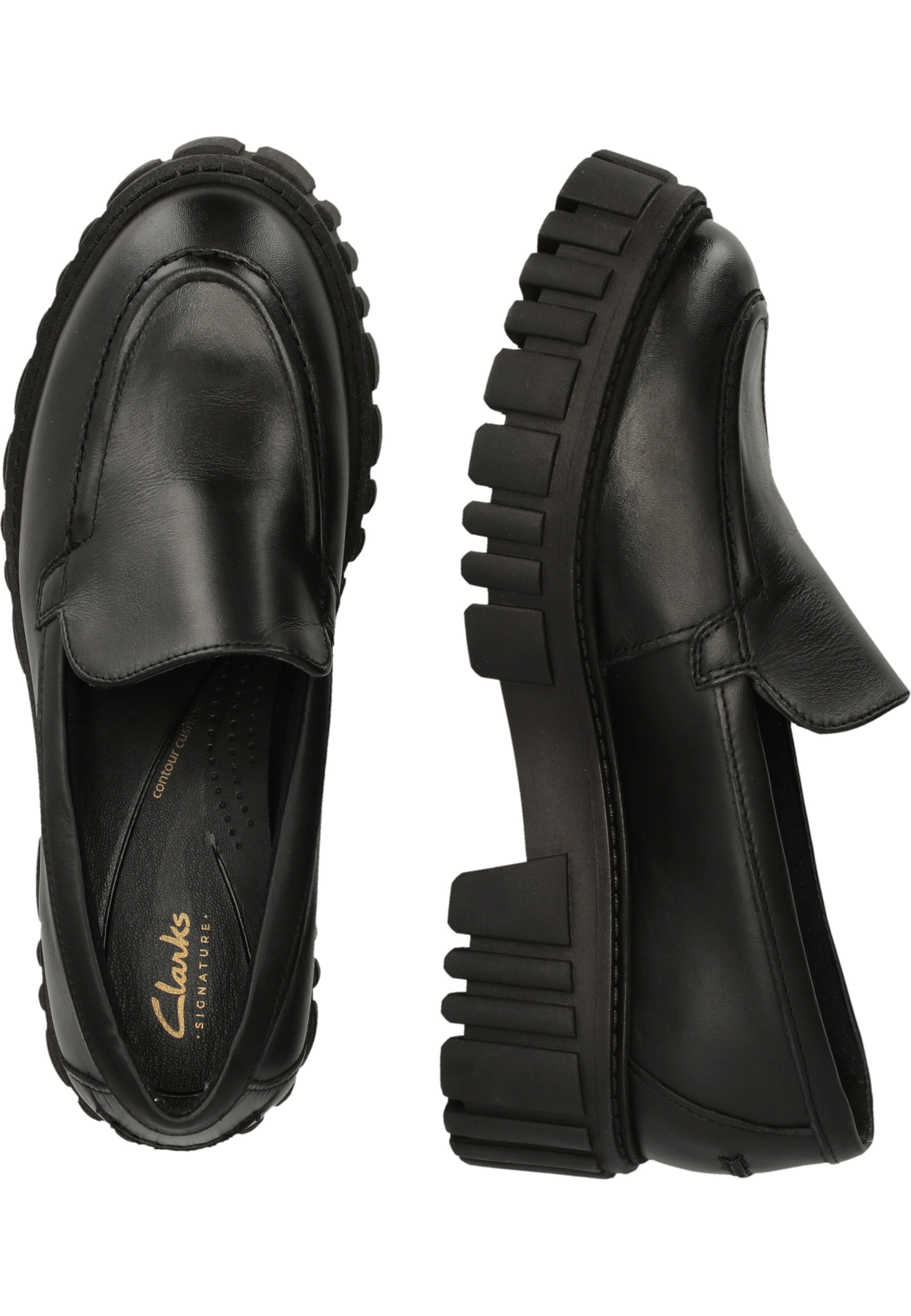 CLARKS Loafer 'Page' in Schwarz