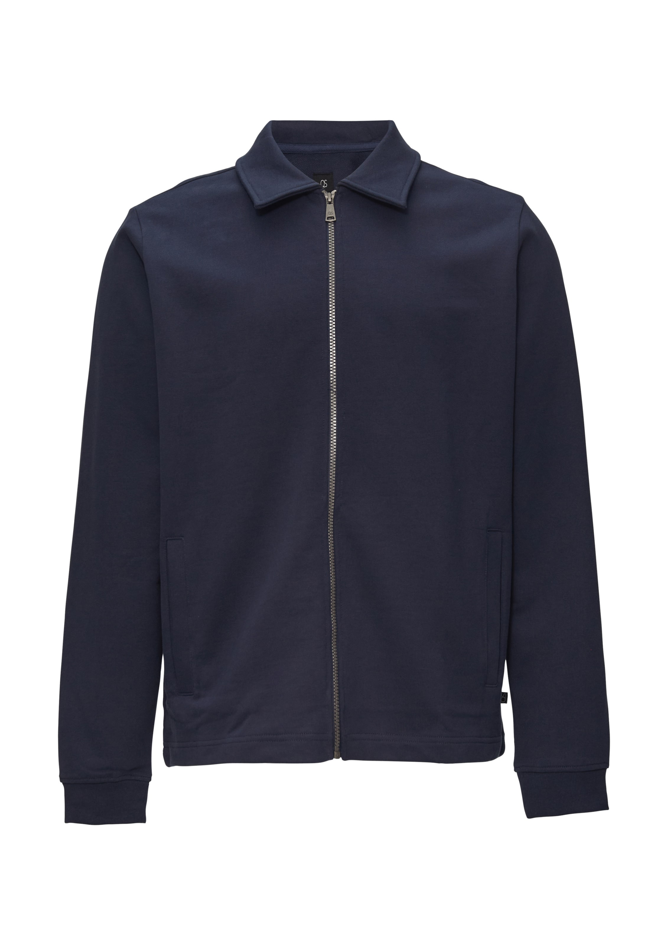 Veste de survêtement QS en bleu : devant