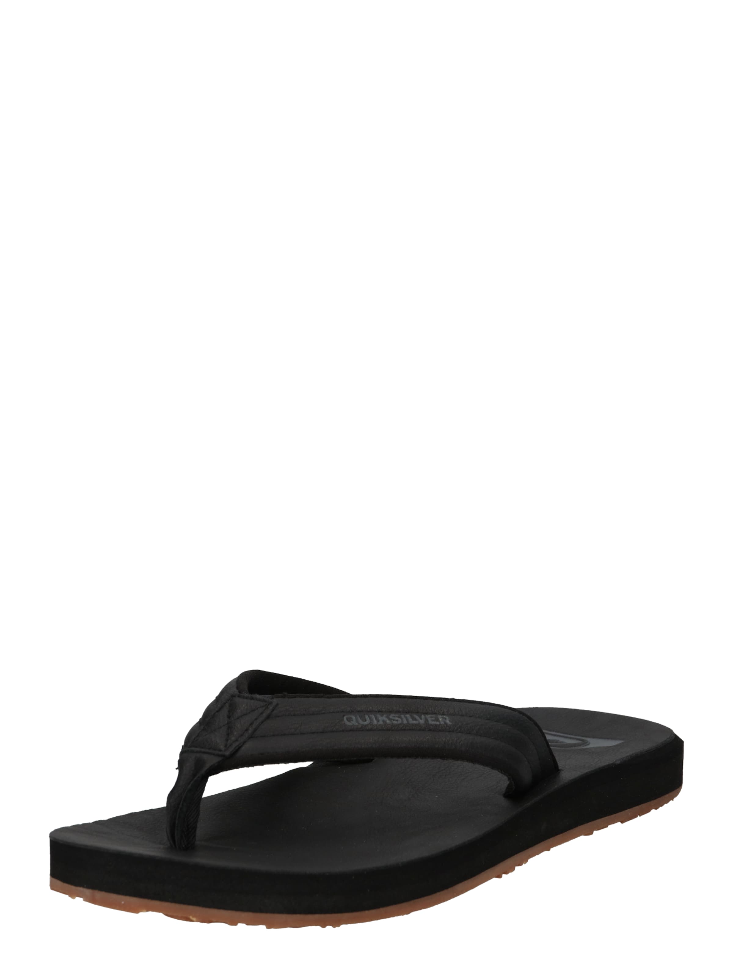 QUIKSILVER Σαγιονάρες διχαλωτές 'Carver' σε μαύρο: μπροστά