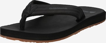 QUIKSILVER Teenslippers 'Carver' in Zwart: voorkant