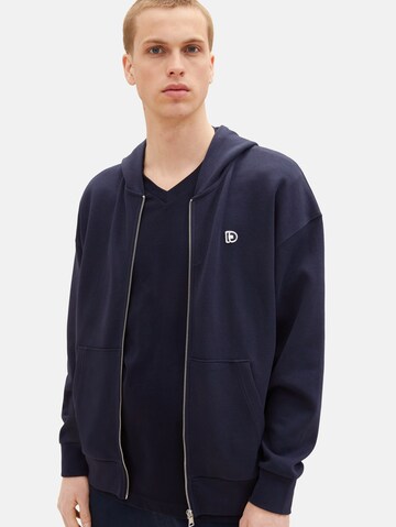 TOM TAILOR DENIM Sweatjacke in Blau