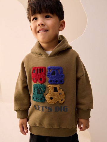 Bluză de molton de la Next pe maro: față