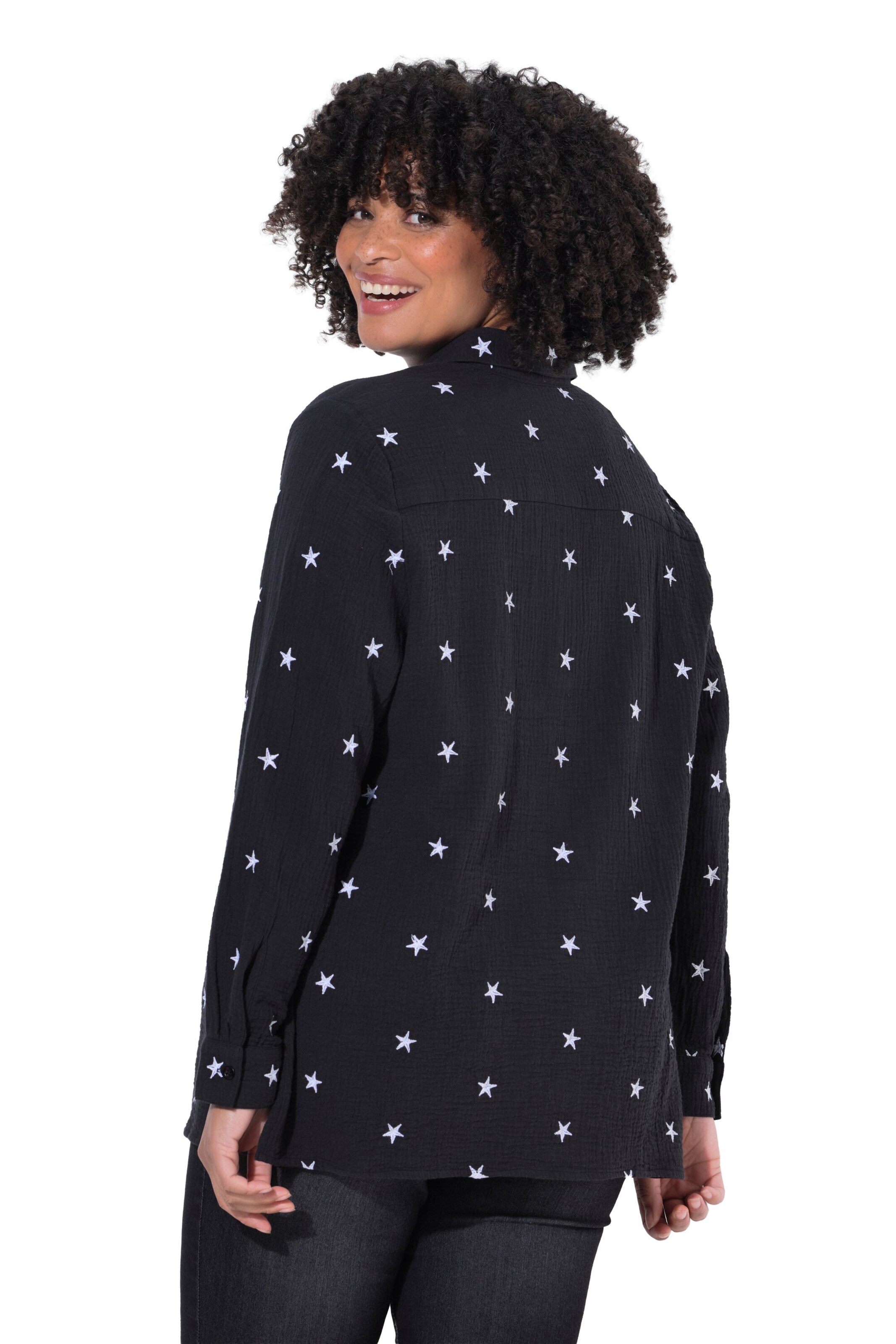 Angel of Style Hemdbluse in Schwarz