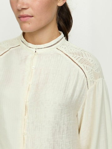 T-shirt ' SRJuliette ' Soft Rebels en beige : devant