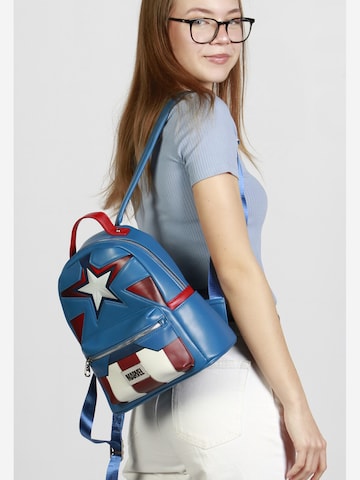 marvel Backpack 'Captain America Courage-Heady' in Blue