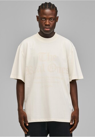 Fast & Bright Shirt 'Real Ones' in Beige: front