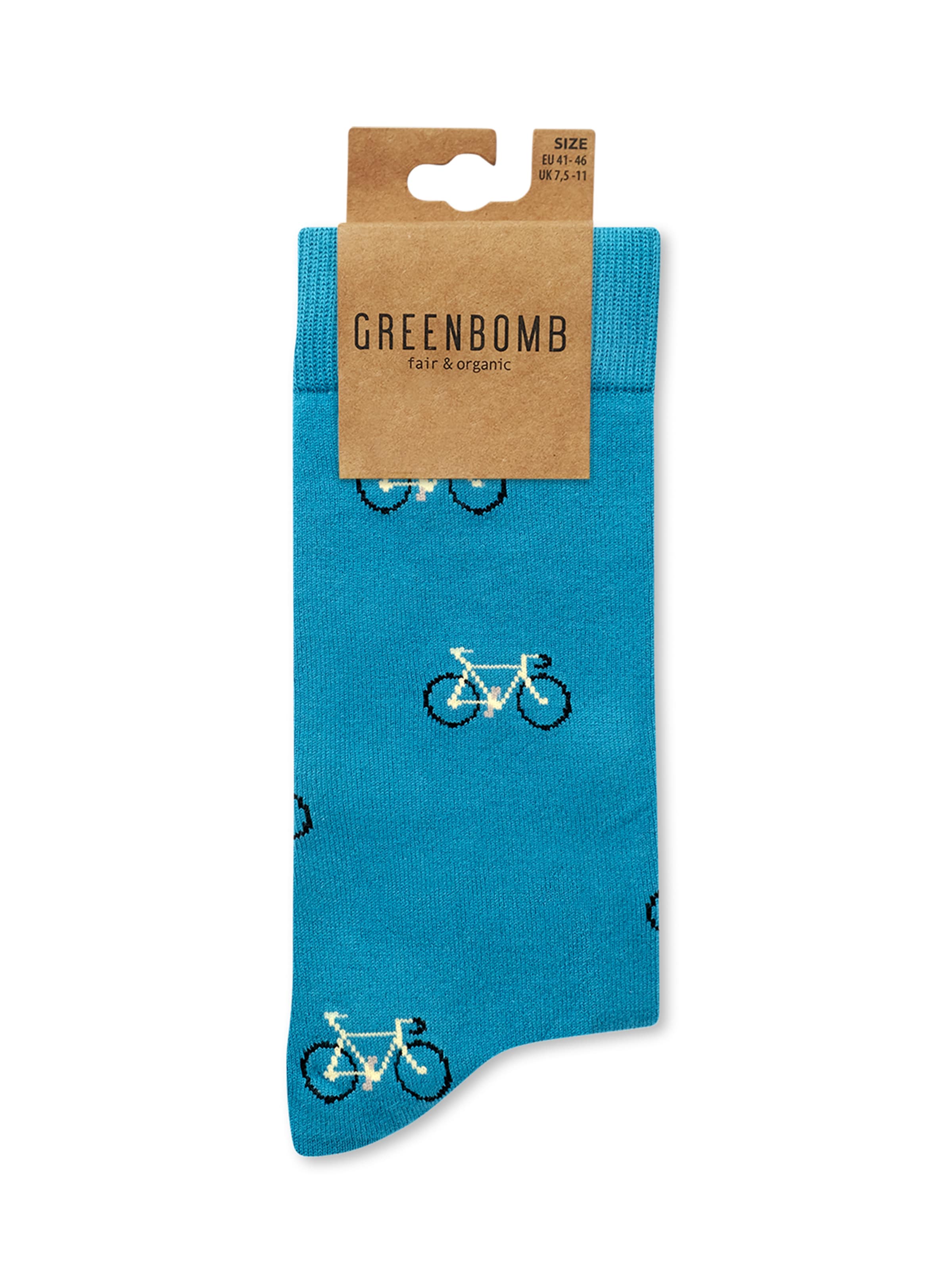 GREENBOMB Socken 'Bike Vintage Small 2' in Blau