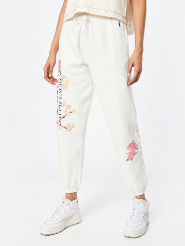 Polo Ralph Lauren Tapered Pants in White: front