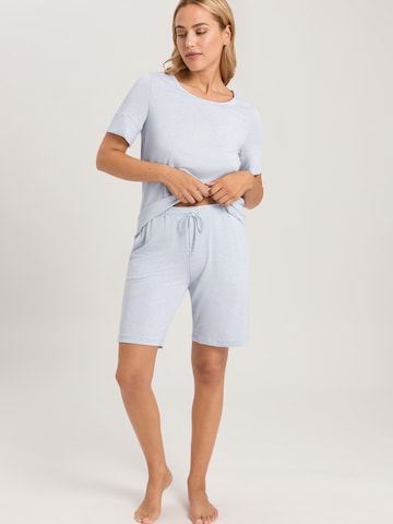 Hanro Sleepshirt ' Natural Elegance ' in Blau