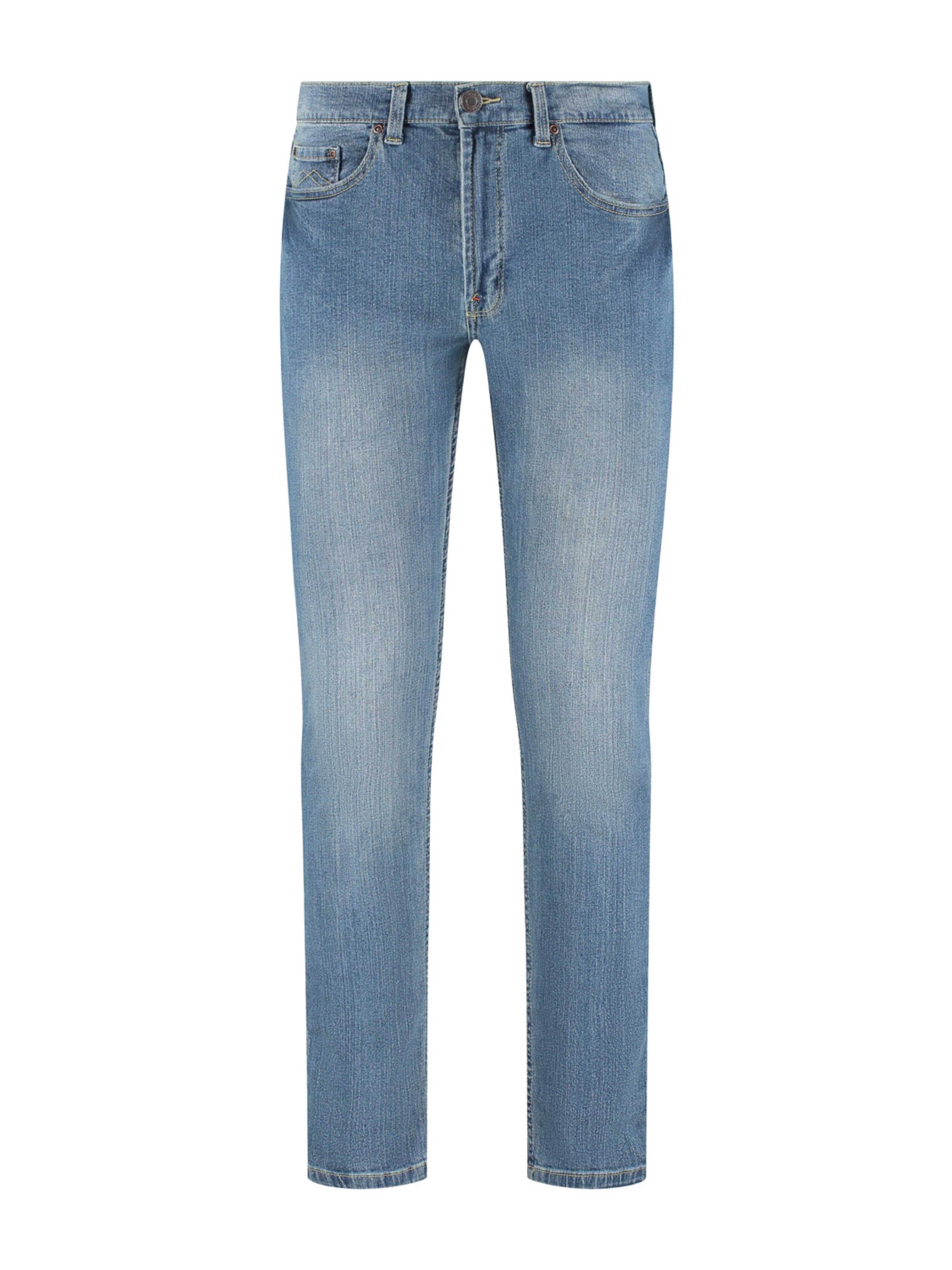 Maskovick Slim fit Jeans 'MASKOVICK - Heren Jeans - Slim Fit - Milano – Stretch - Denim Broek' in Blue: front