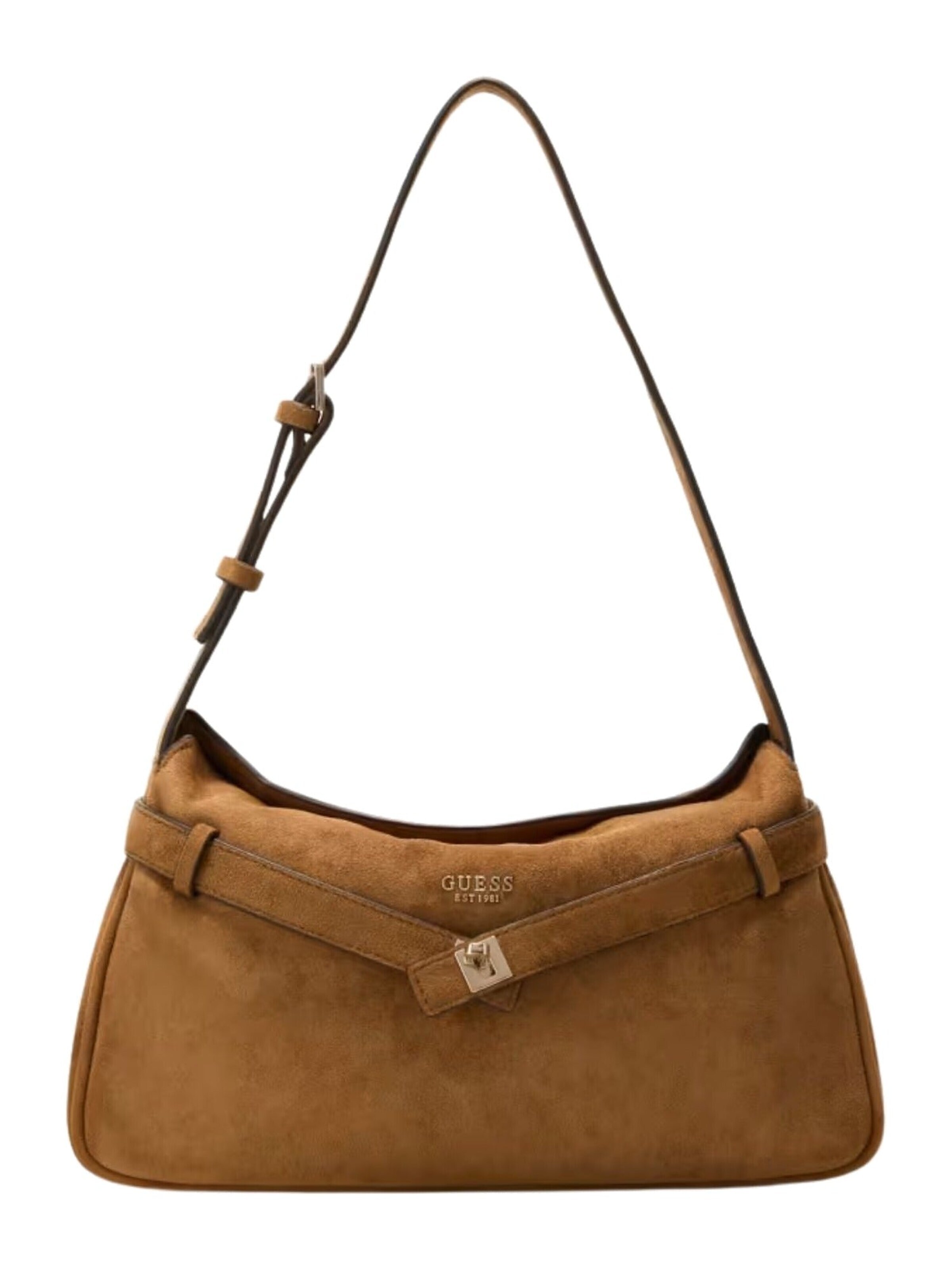 Borsa a spalla 'Guess borsa Ella shoulder bag' di GUESS in marrone: frontale