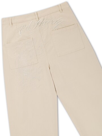 Regular Pantalon Ed Hardy en beige : derrière