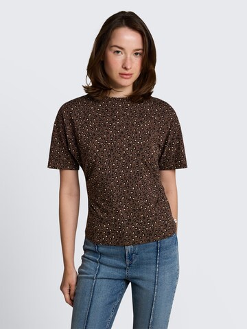 TOM TAILOR DENIM T-Shirt in Braun: Vorderseite