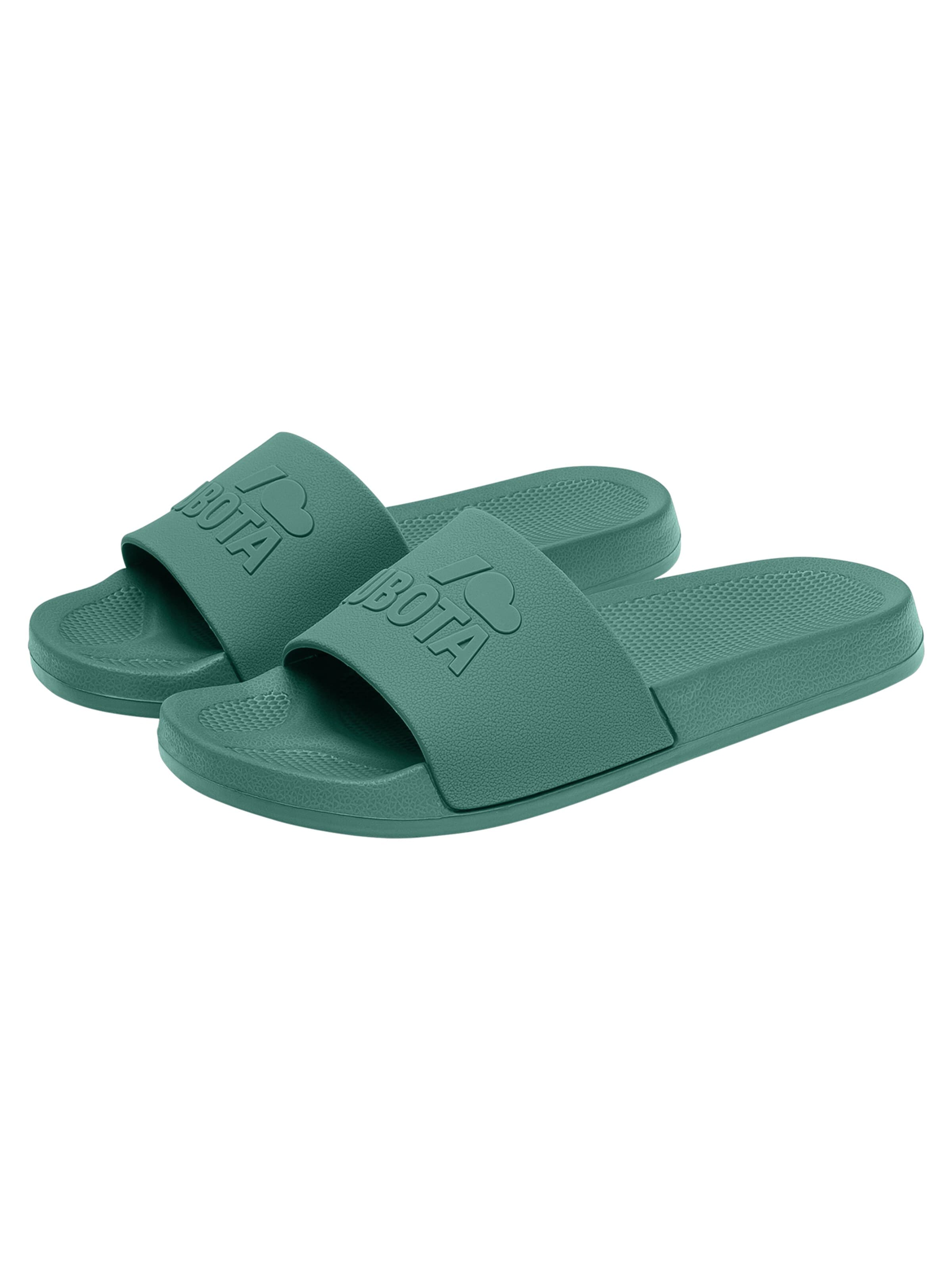 Kubota Strand-/badsko 'Kubota Men's Slip-On Dark Green Basic Plain Pool Slides' i grön