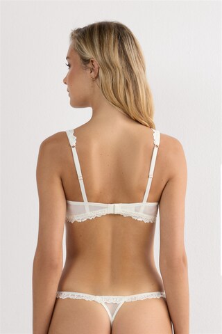 INTIMISSIMI Push-up BH 'Gioia Pretty Flowers' in Weiß