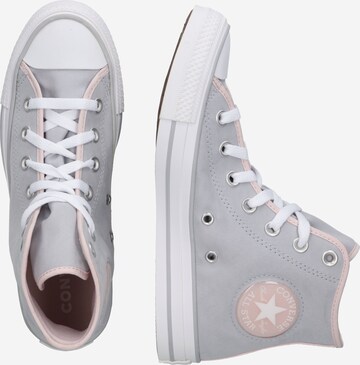 pilka CONVERSE Sportbačiai su auliuku 'Chuck Taylor All Star'